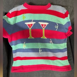 Rey Wear Hand Knit in Bolivia Sweater Tee size Large one of a kind!